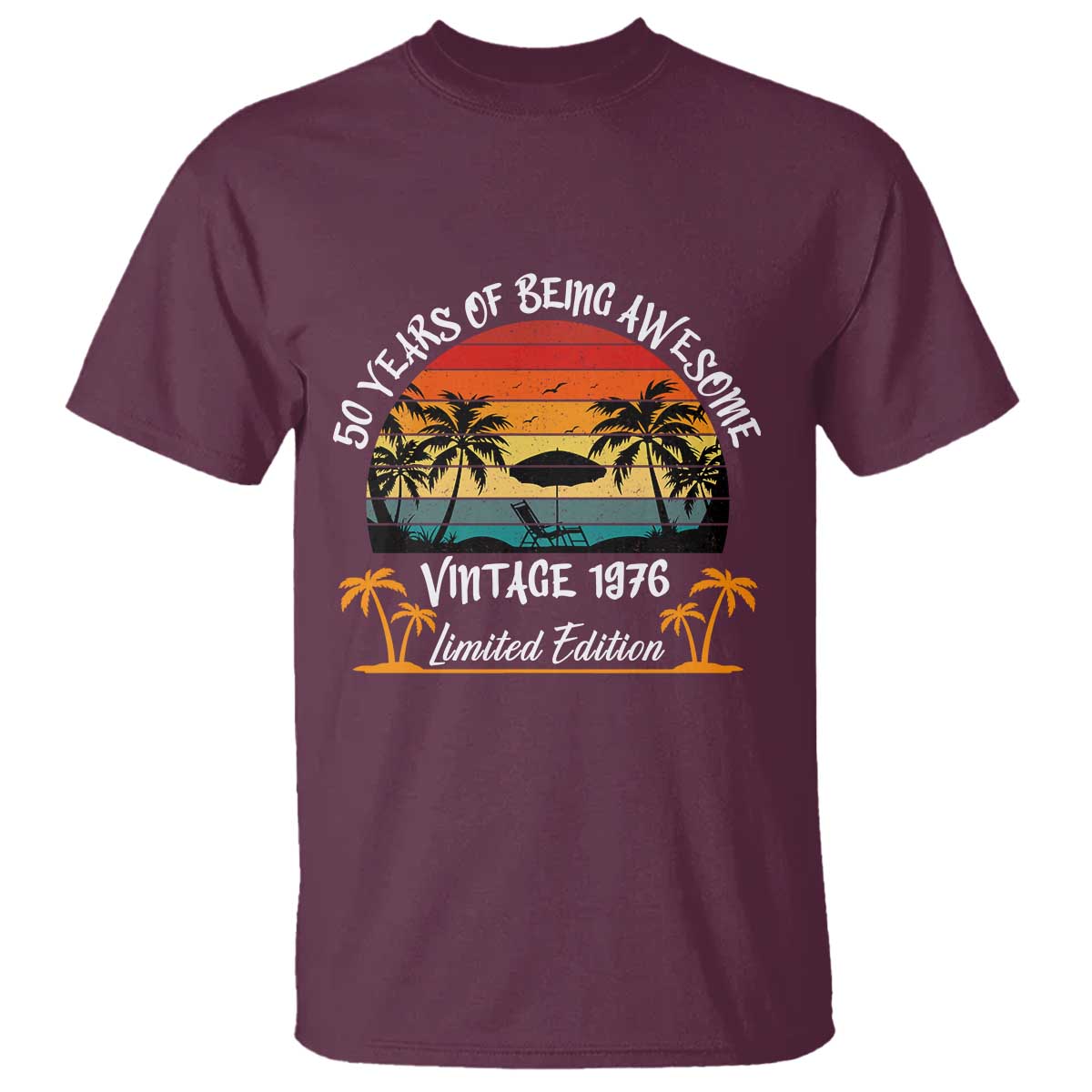 Vintage 50th Birthday T Shirt Retro 1976 Limited Edition 50 Year Old