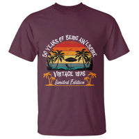 Vintage 50th Birthday T Shirt Retro 1976 Limited Edition 50 Year Old