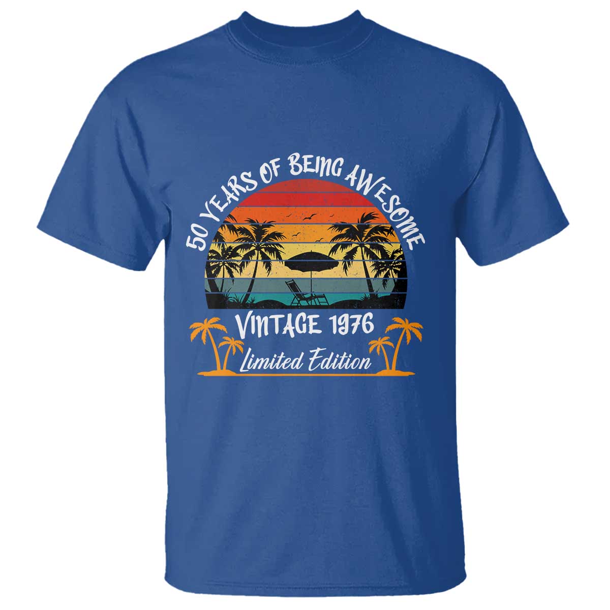 Vintage 50th Birthday T Shirt Retro 1976 Limited Edition 50 Year Old