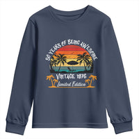 Vintage 50th Birthday Youth Sweatshirt Retro 1976 Limited Edition 50 Year Old