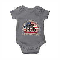 50th Birthday Baby Onesie Vintage 1976 50 Year Old Birthday USA Flag