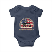 50th Birthday Baby Onesie Vintage 1976 50 Year Old Birthday USA Flag