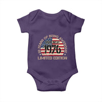 50th Birthday Baby Onesie Vintage 1976 50 Year Old Birthday USA Flag