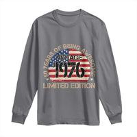 50th Birthday Long Sleeve Shirt Vintage 1976 50 Year Old Birthday USA Flag