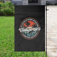 50th Birthday Gifts Garden Flag Vintage 1976 50 Year Old Birthday