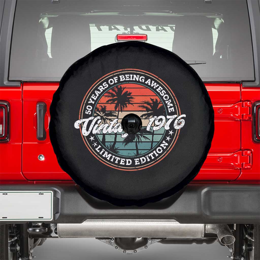 50th Birthday Gifts Spare Tire Cover Vintage 1976 50 Year Old Birthday