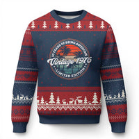50th Birthday Gifts Ugly Christmas Sweater Vintage 1976 50 Year Old Birthday