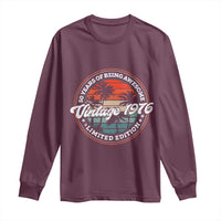 50th Birthday Gifts Long Sleeve Shirt Vintage 1976 50 Year Old Birthday