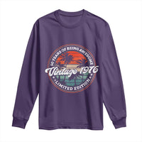 50th Birthday Gifts Long Sleeve Shirt Vintage 1976 50 Year Old Birthday