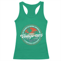 50th Birthday Gifts Racerback Tank Top Vintage 1976 50 Year Old Birthday