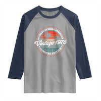 50th Birthday Gifts Raglan Shirt Vintage 1976 50 Year Old Birthday
