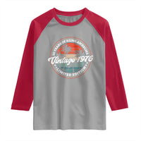 50th Birthday Gifts Raglan Shirt Vintage 1976 50 Year Old Birthday