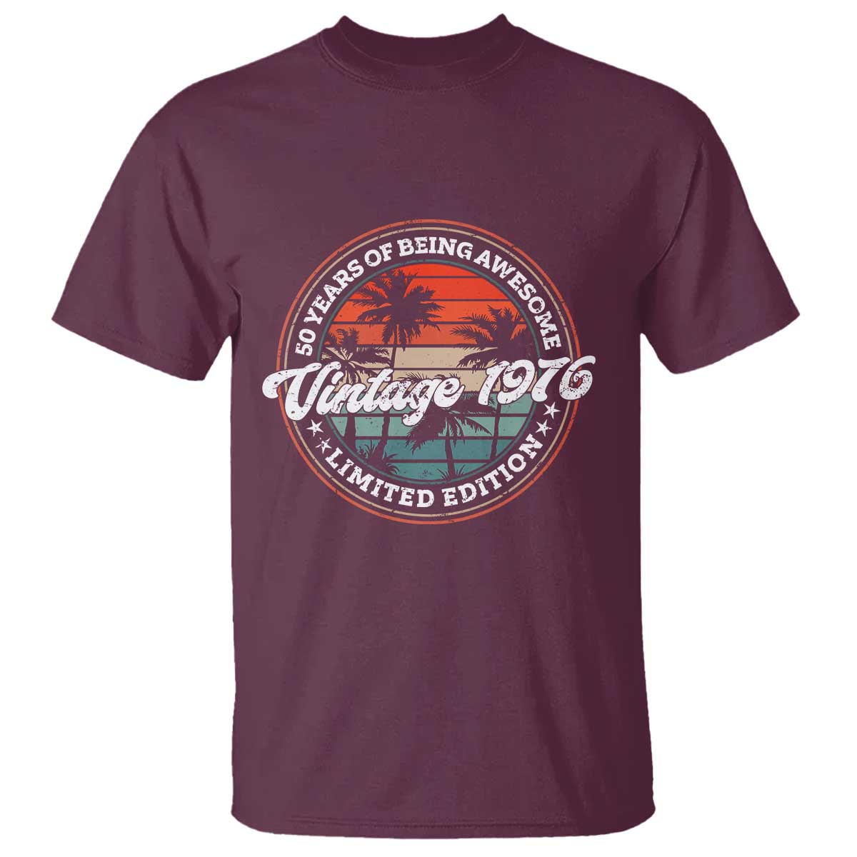 50th Birthday Gifts T Shirt Vintage 1976 50 Year Old Birthday