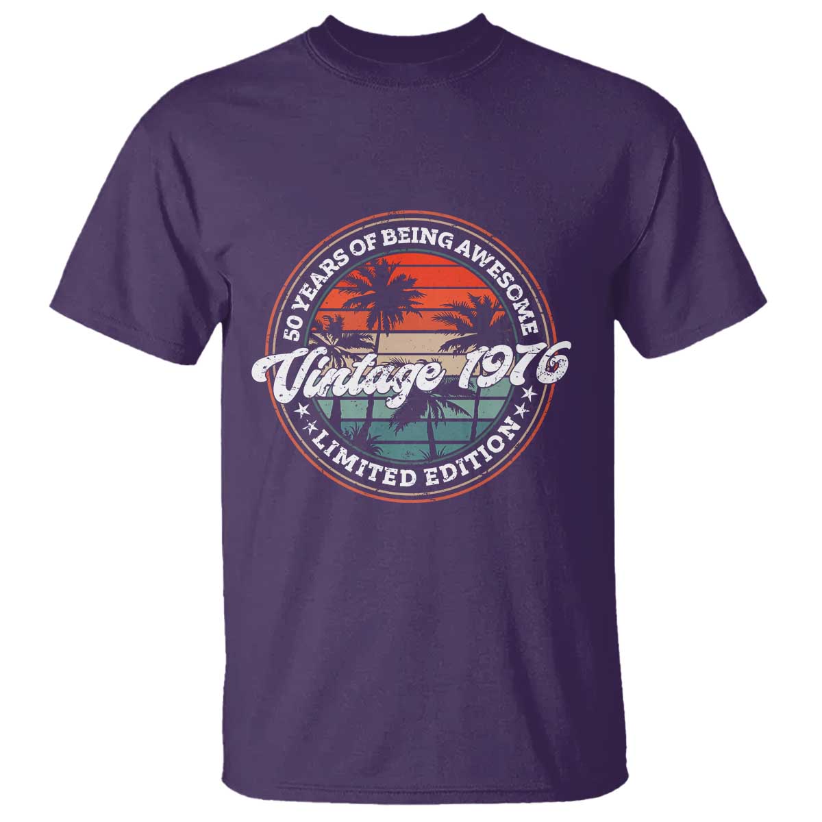 50th Birthday Gifts T Shirt Vintage 1976 50 Year Old Birthday