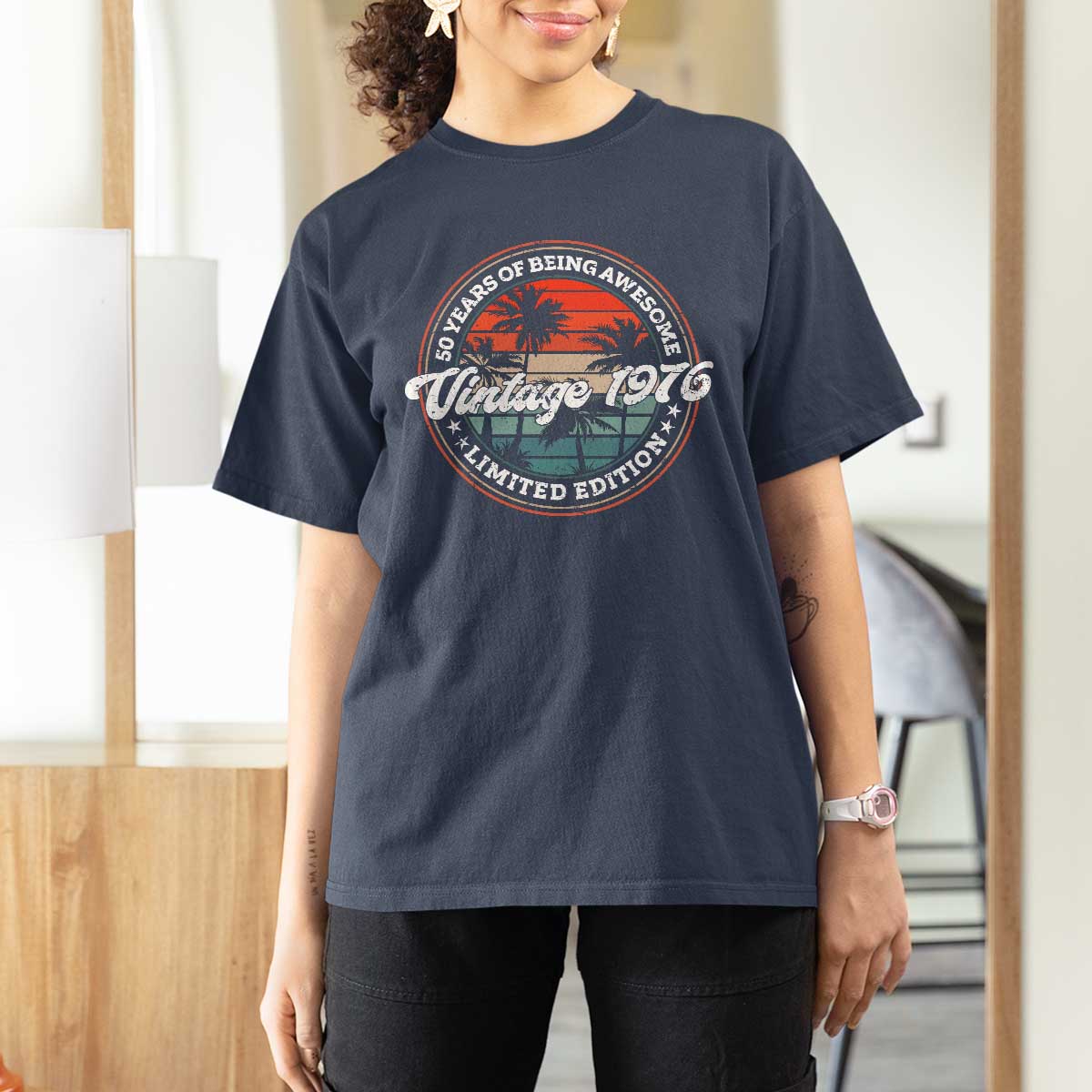 50th Birthday Gifts T Shirt For Women Vintage 1976 50 Year Old Birthday