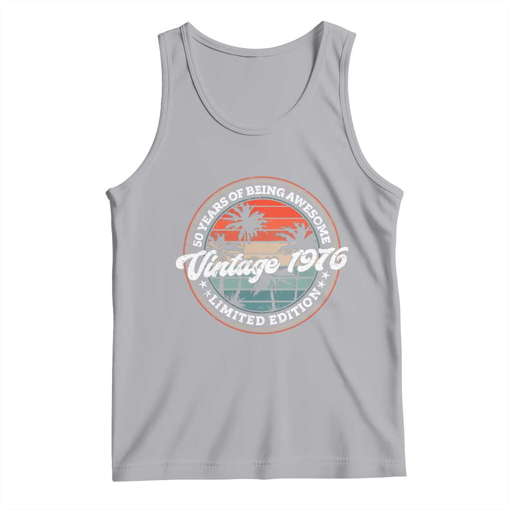 50th Birthday Gifts Tank Top Vintage 1976 50 Year Old Birthday