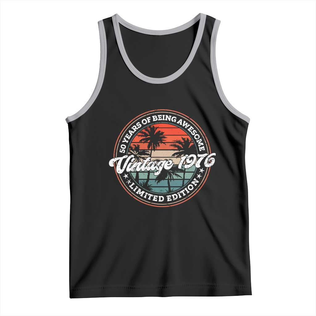 50th Birthday Gifts Tank Top Vintage 1976 50 Year Old Birthday