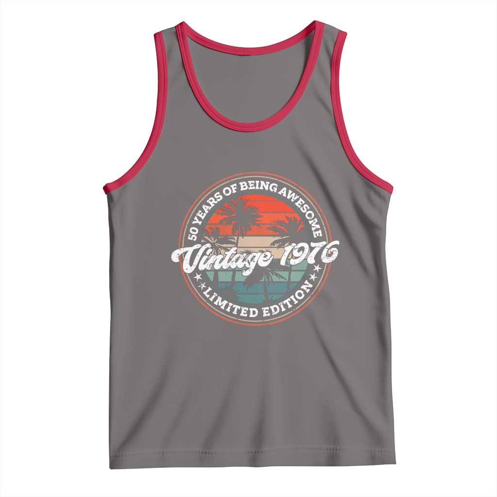 50th Birthday Gifts Tank Top Vintage 1976 50 Year Old Birthday