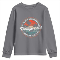 50th Birthday Gifts Youth Sweatshirt Vintage 1976 50 Year Old Birthday
