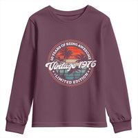 50th Birthday Gifts Youth Sweatshirt Vintage 1976 50 Year Old Birthday