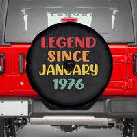 Legend Since January 1976 Spare Tire Cover Vintage Retro 50th Birthday Gifts 50 Years Old