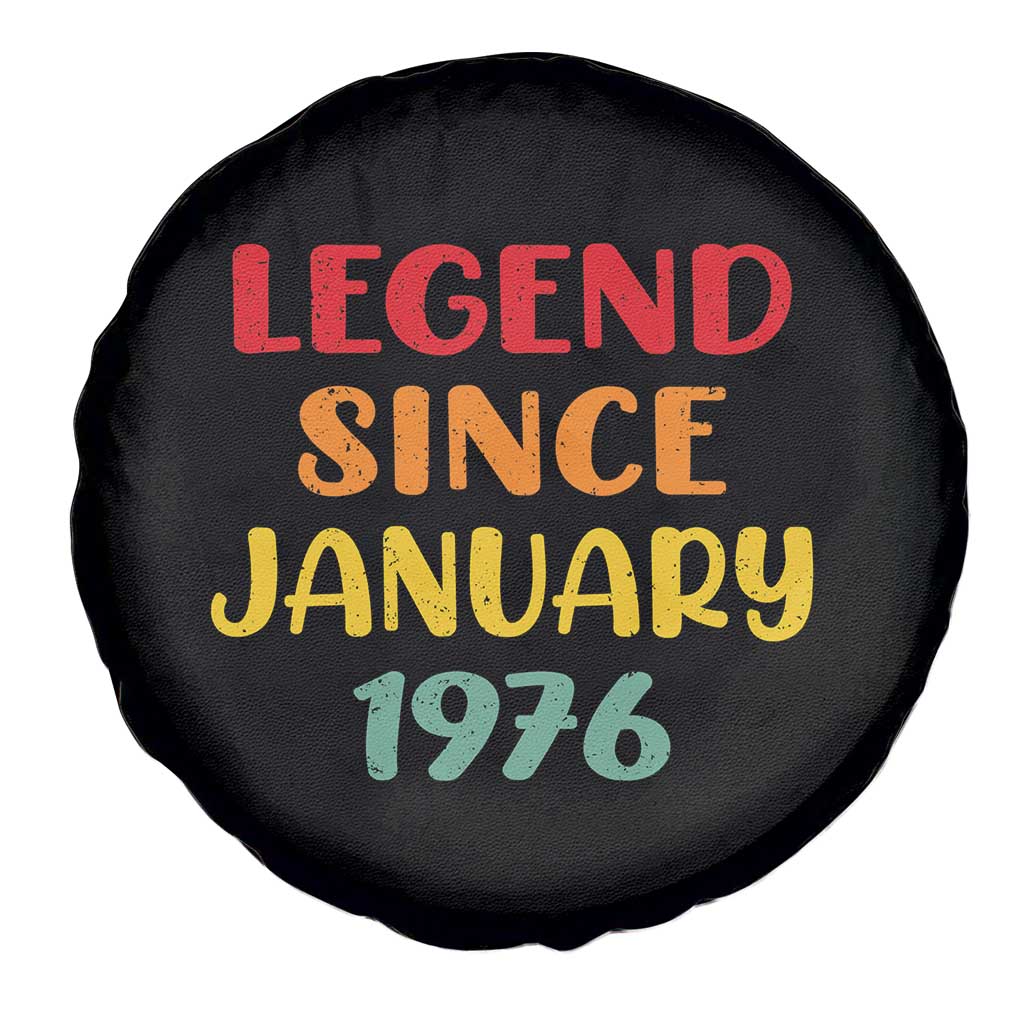 Legend Since January 1976 Spare Tire Cover Vintage Retro 50th Birthday Gifts 50 Years Old