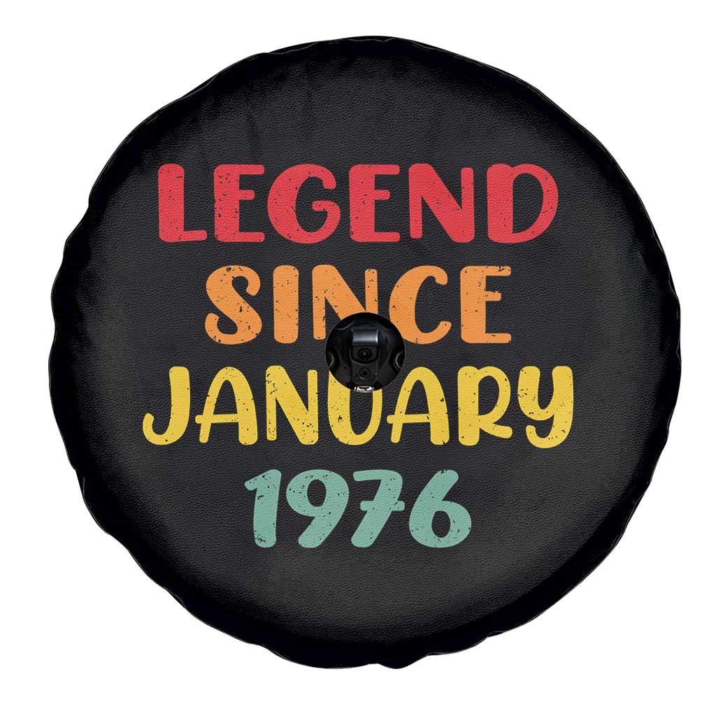 Legend Since January 1976 Spare Tire Cover Vintage Retro 50th Birthday Gifts 50 Years Old