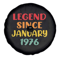 Legend Since January 1976 Spare Tire Cover Vintage Retro 50th Birthday Gifts 50 Years Old