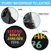 Legend Since January 1976 Spare Tire Cover Vintage Retro 50th Birthday Gifts 50 Years Old
