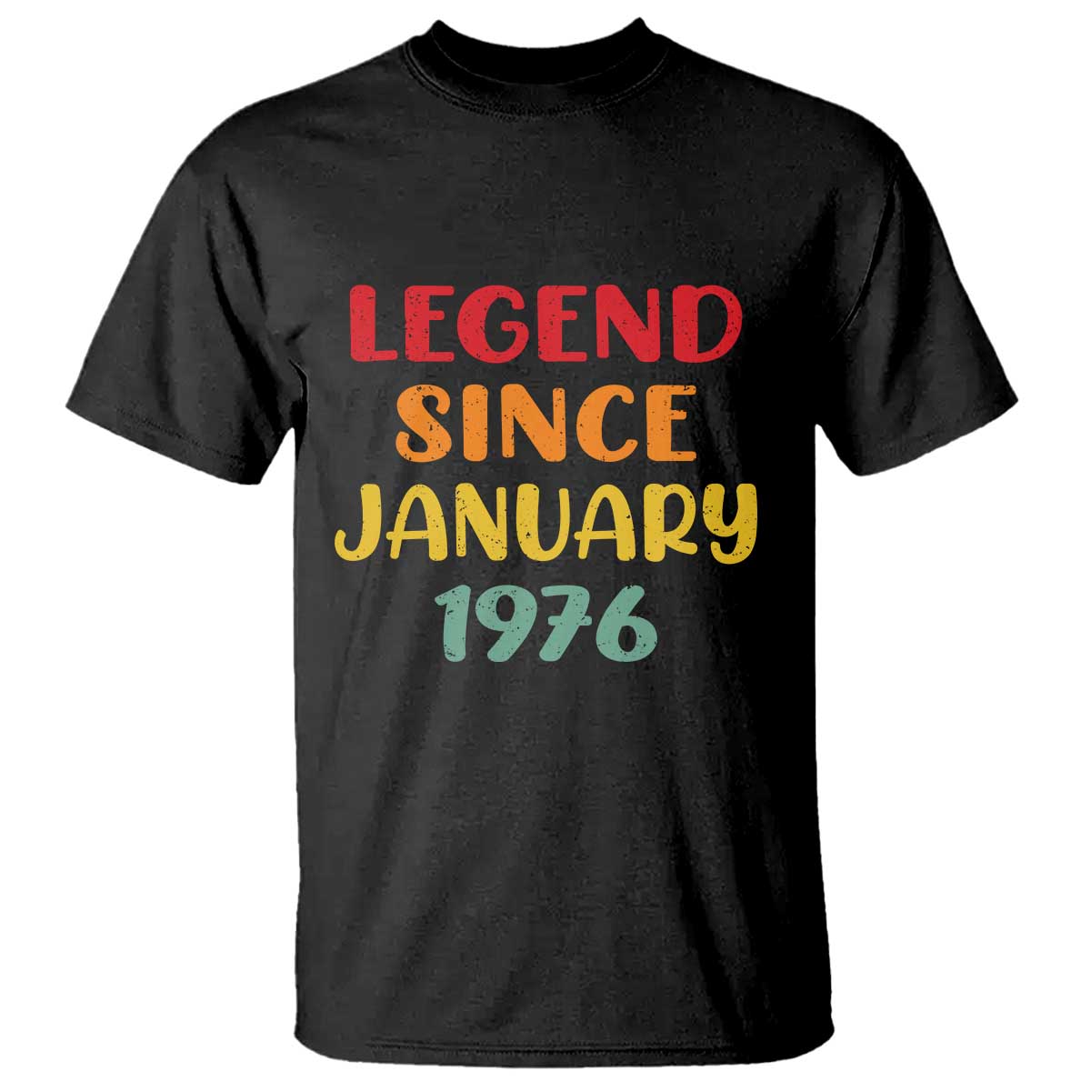 Legend Since January 1976 T Shirt Vintage Retro 50th Birthday Gifts 50 Years Old