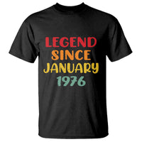 Legend Since January 1976 T Shirt Vintage Retro 50th Birthday Gifts 50 Years Old