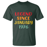 Legend Since January 1976 T Shirt Vintage Retro 50th Birthday Gifts 50 Years Old