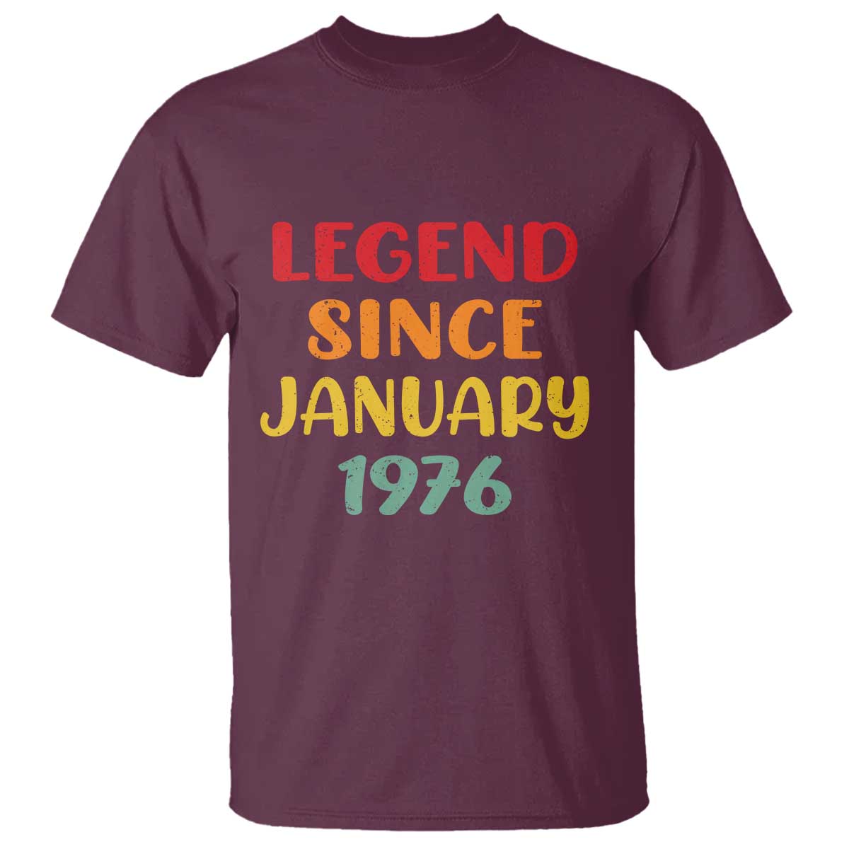 Legend Since January 1976 T Shirt Vintage Retro 50th Birthday Gifts 50 Years Old