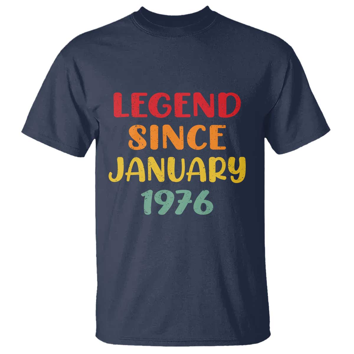 Legend Since January 1976 T Shirt Vintage Retro 50th Birthday Gifts 50 Years Old