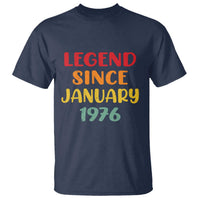 Legend Since January 1976 T Shirt Vintage Retro 50th Birthday Gifts 50 Years Old