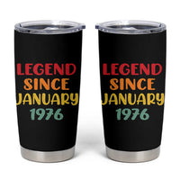 Legend Since January 1976 Tumbler Cup Vintage Retro 50th Birthday Gifts 50 Years Old