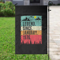 Vintage 1976 Birthday Garden Flag Retro 50th Birthday Gifts 50 Years Old