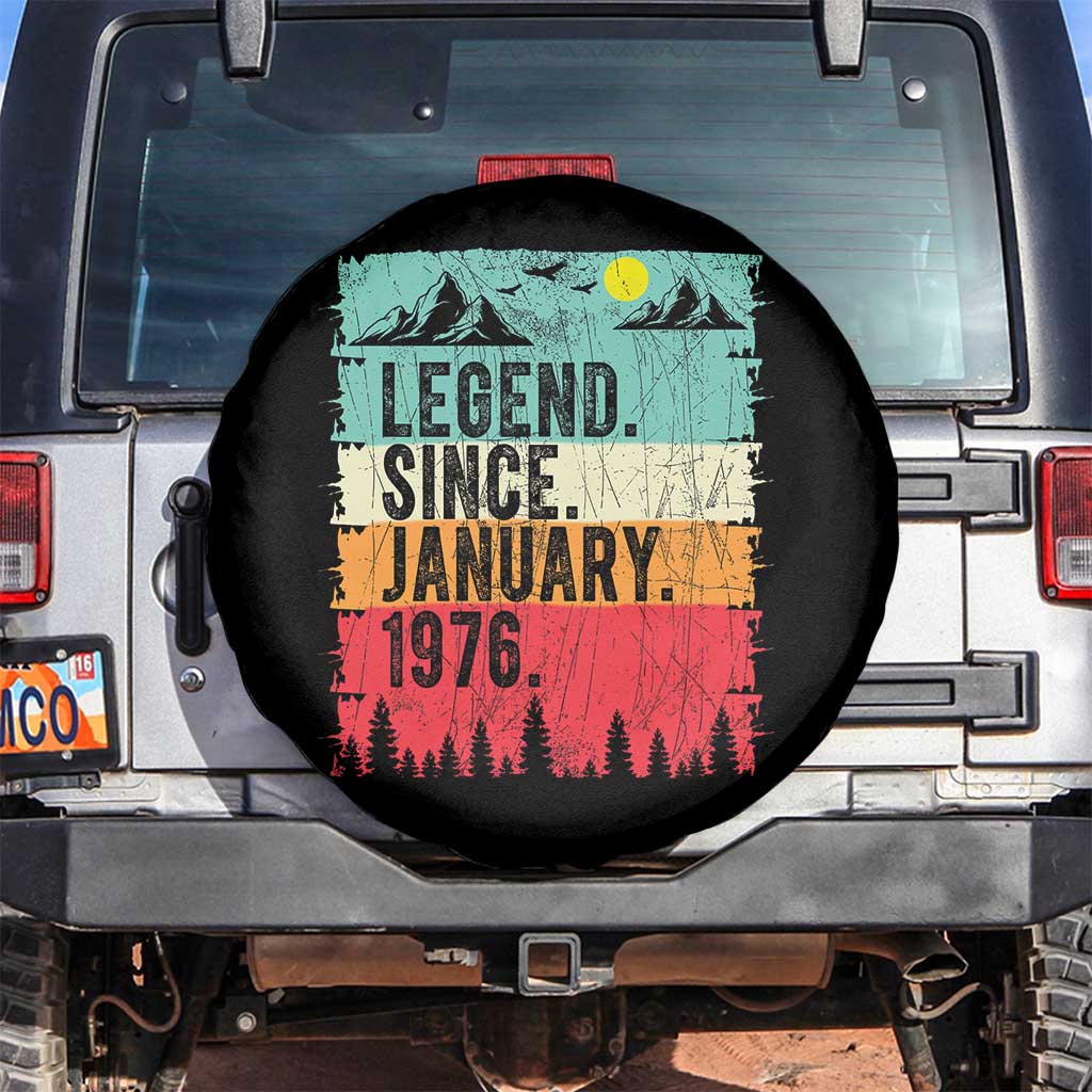 Vintage 1976 Birthday Spare Tire Cover Retro 50th Birthday Gifts 50 Years Old