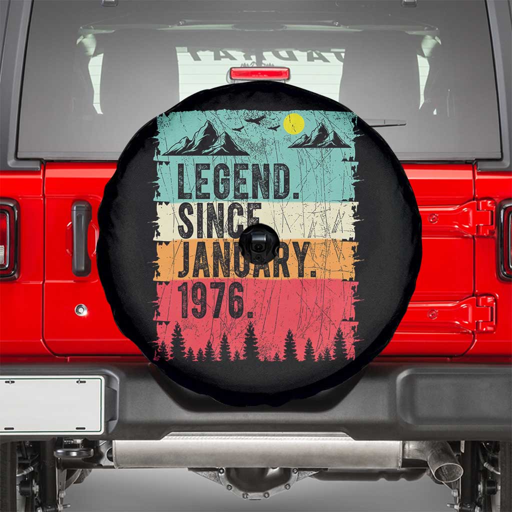Vintage 1976 Birthday Spare Tire Cover Retro 50th Birthday Gifts 50 Years Old