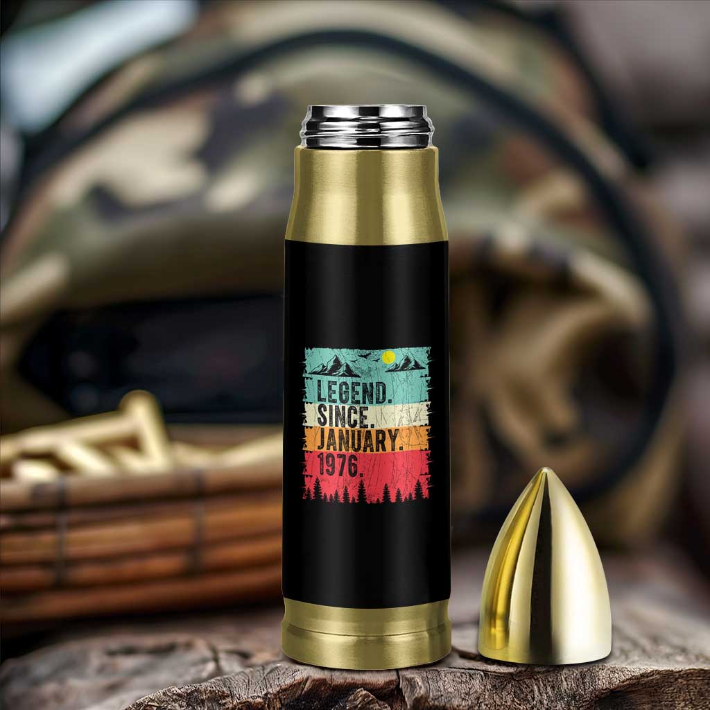 Vintage 1976 Birthday Bullet Tumbler Retro 50th Birthday Gifts 50 Years Old