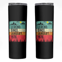 Vintage 1976 Birthday Skinny Tumbler Retro 50th Birthday Gifts 50 Years Old