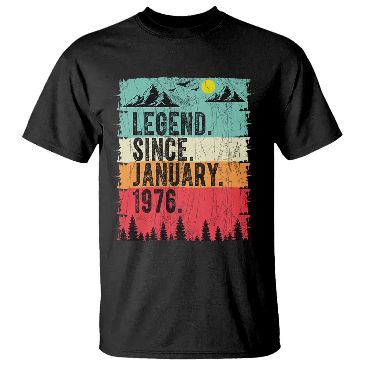 Vintage 1976 Birthday T Shirt Retro 50th Birthday Gifts 50 Years Old