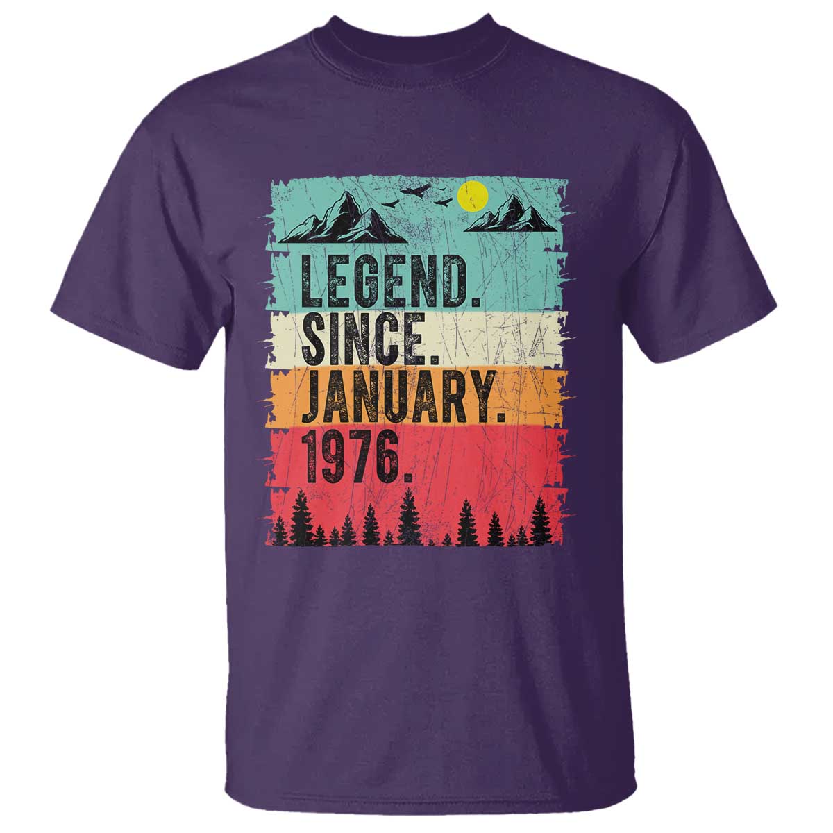 Vintage 1976 Birthday T Shirt Retro 50th Birthday Gifts 50 Years Old