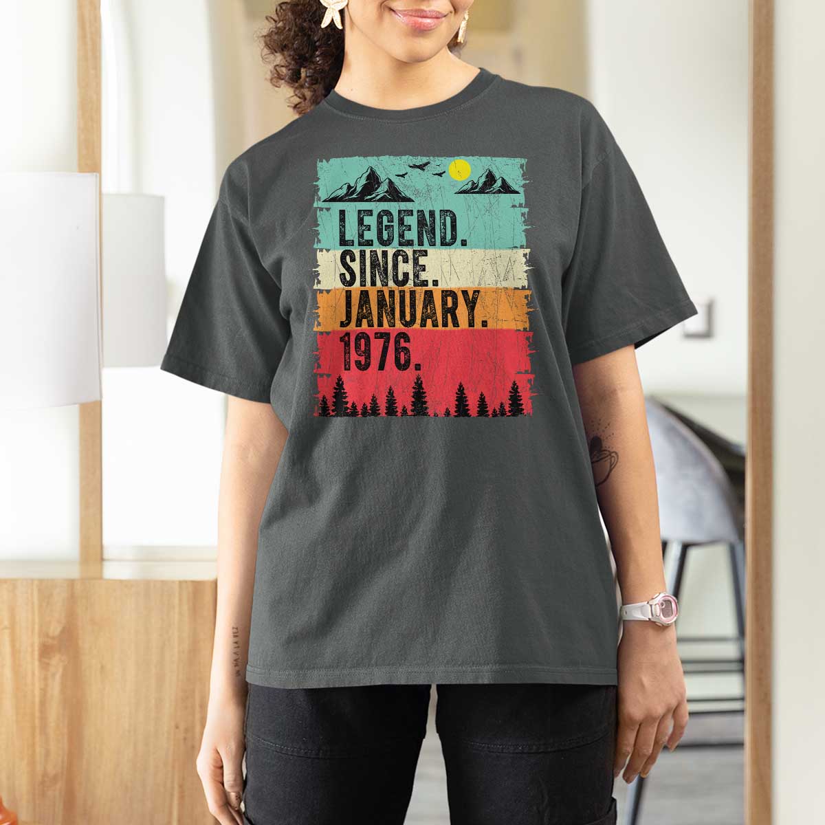 Vintage 1976 Birthday T Shirt For Women Retro 50th Birthday Gifts 50 Years Old