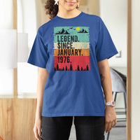 Vintage 1976 Birthday T Shirt For Women Retro 50th Birthday Gifts 50 Years Old