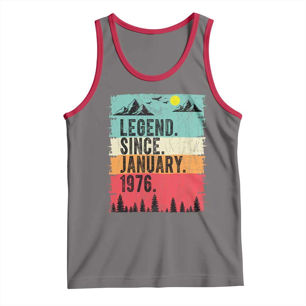 Vintage 1976 Birthday Tank Top Retro 50th Birthday Gifts 50 Years Old