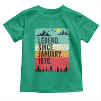 Vintage 1976 Birthday Toddler T Shirt Retro 50th Birthday Gifts 50 Years Old