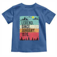 Vintage 1976 Birthday Toddler T Shirt Retro 50th Birthday Gifts 50 Years Old