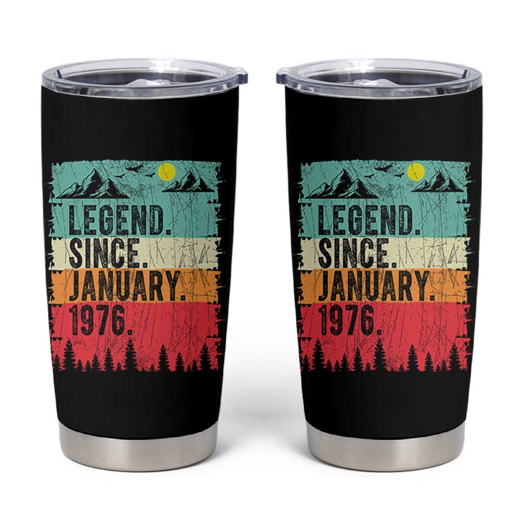 Vintage 1976 Birthday Tumbler Cup Retro 50th Birthday Gifts 50 Years Old