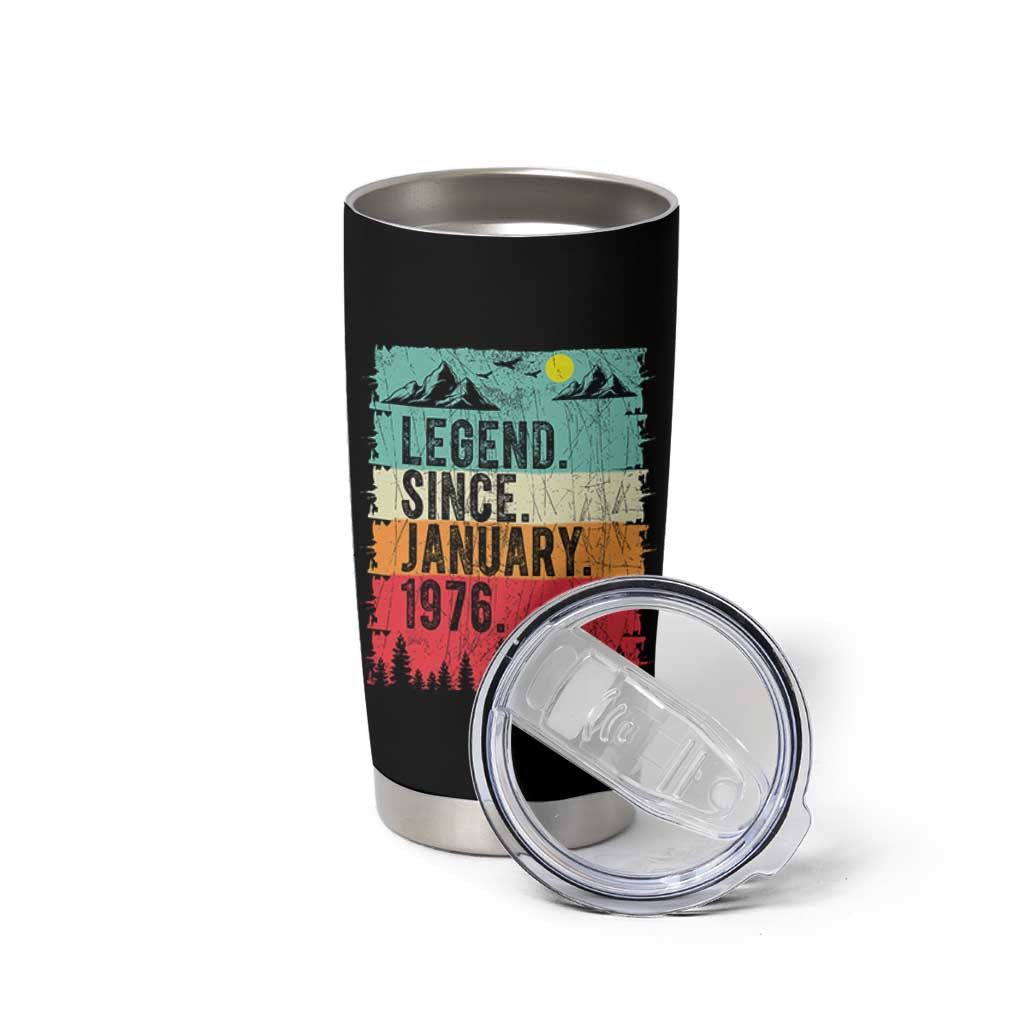 Vintage 1976 Birthday Tumbler Cup Retro 50th Birthday Gifts 50 Years Old